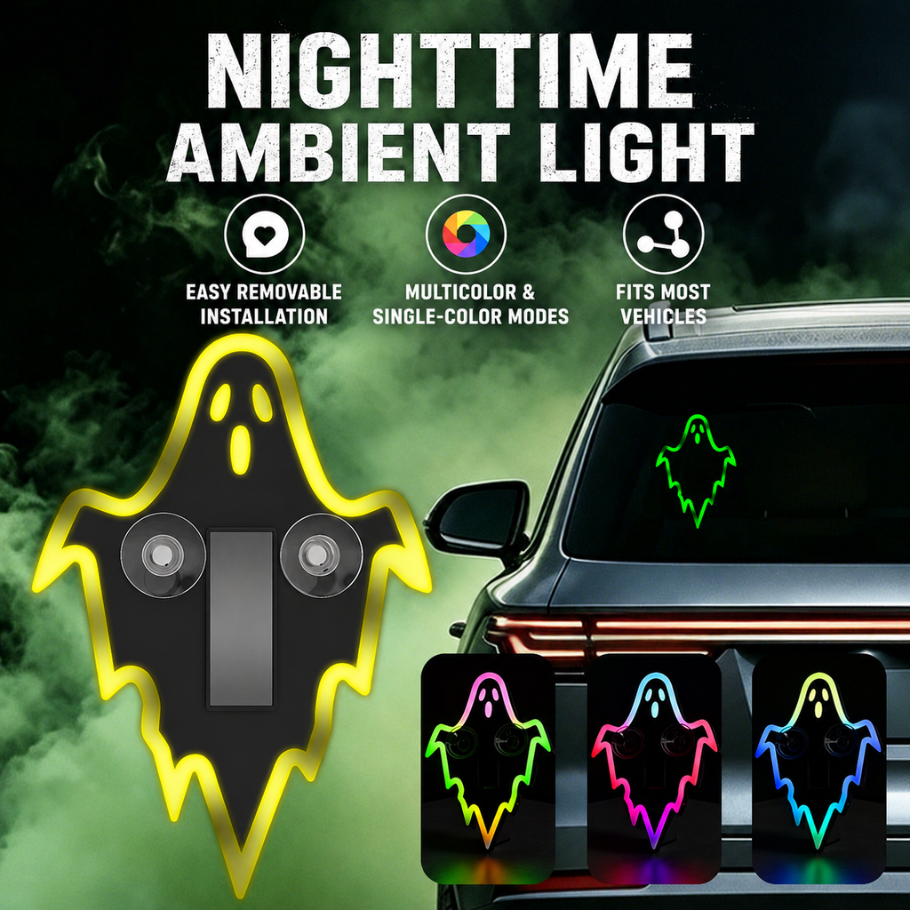Multicolor Ghost Car Window Light