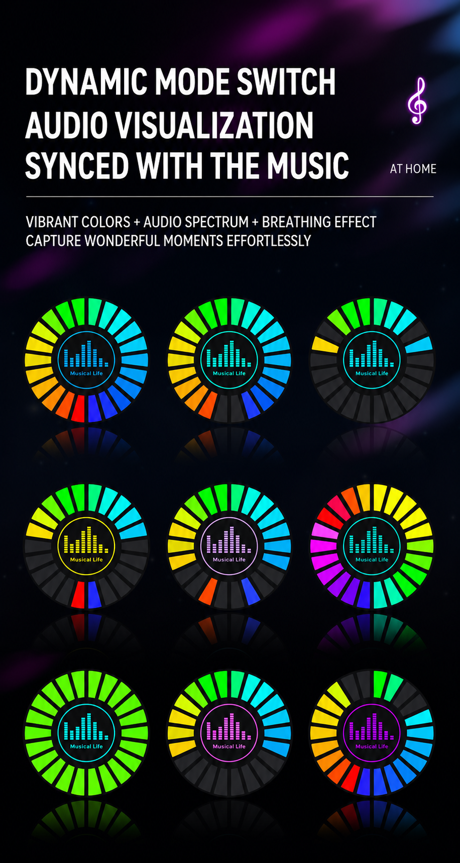 Car Music Rhythm Vent Light