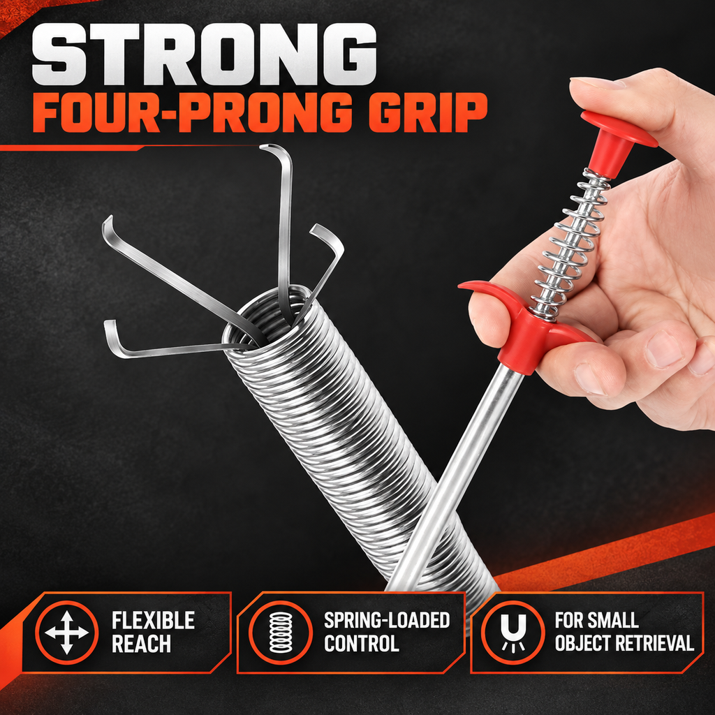 Flexible Four-Claw Retrieval Tool