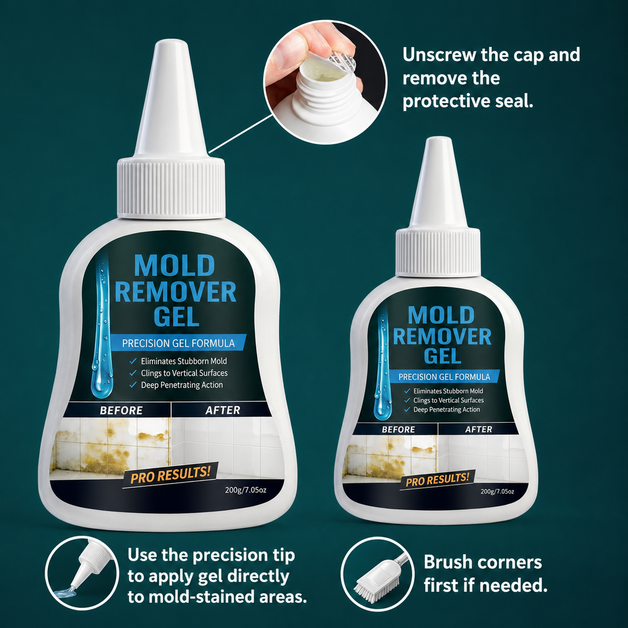 Precision Mold & Mildew Remover Gel