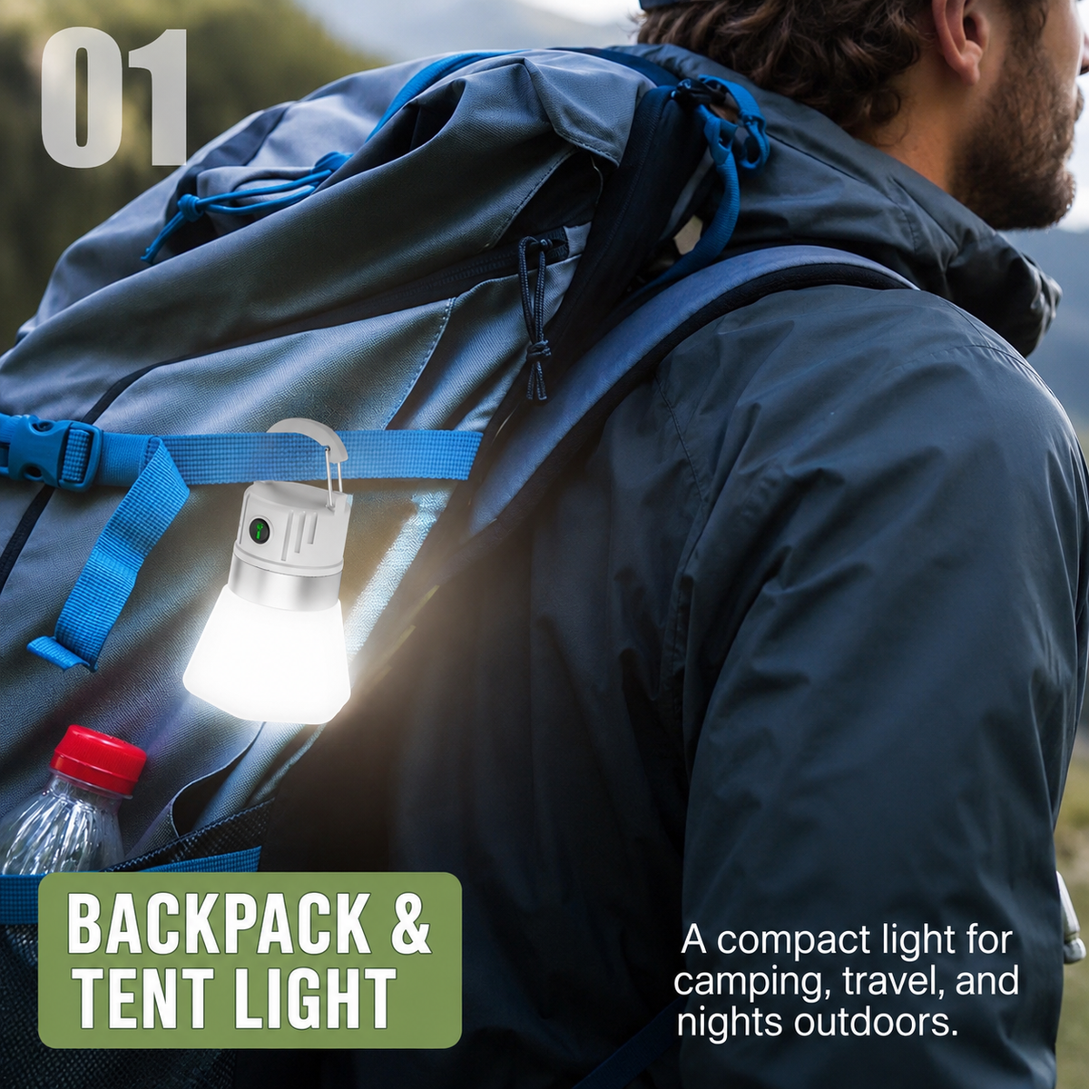 Rechargeable 7-Color Camping Light