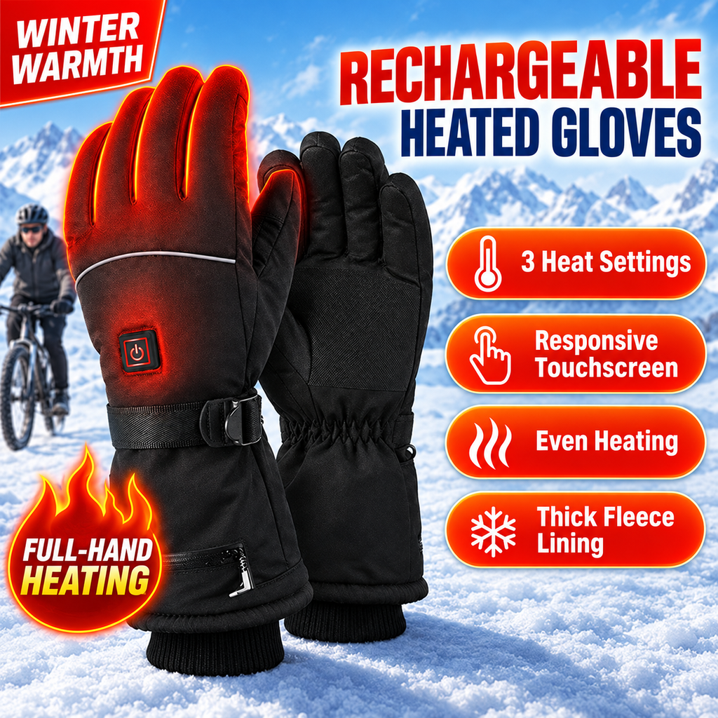 Rechargeable Full-Hand Heated Gloves