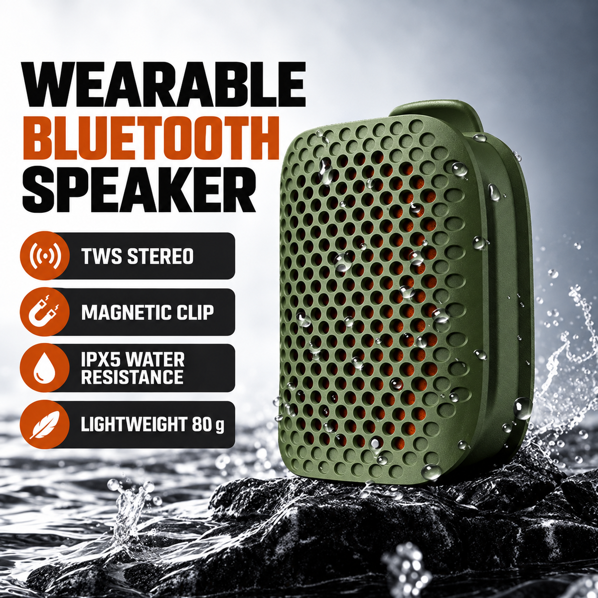 Wearable Magnetic Bluetooth Speaker