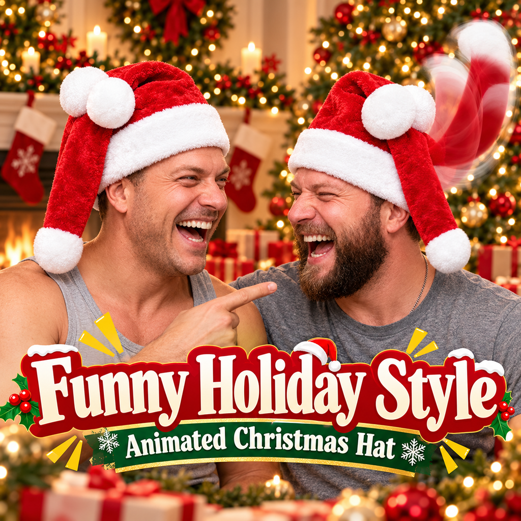 Animated Double-Tail Christmas Hat