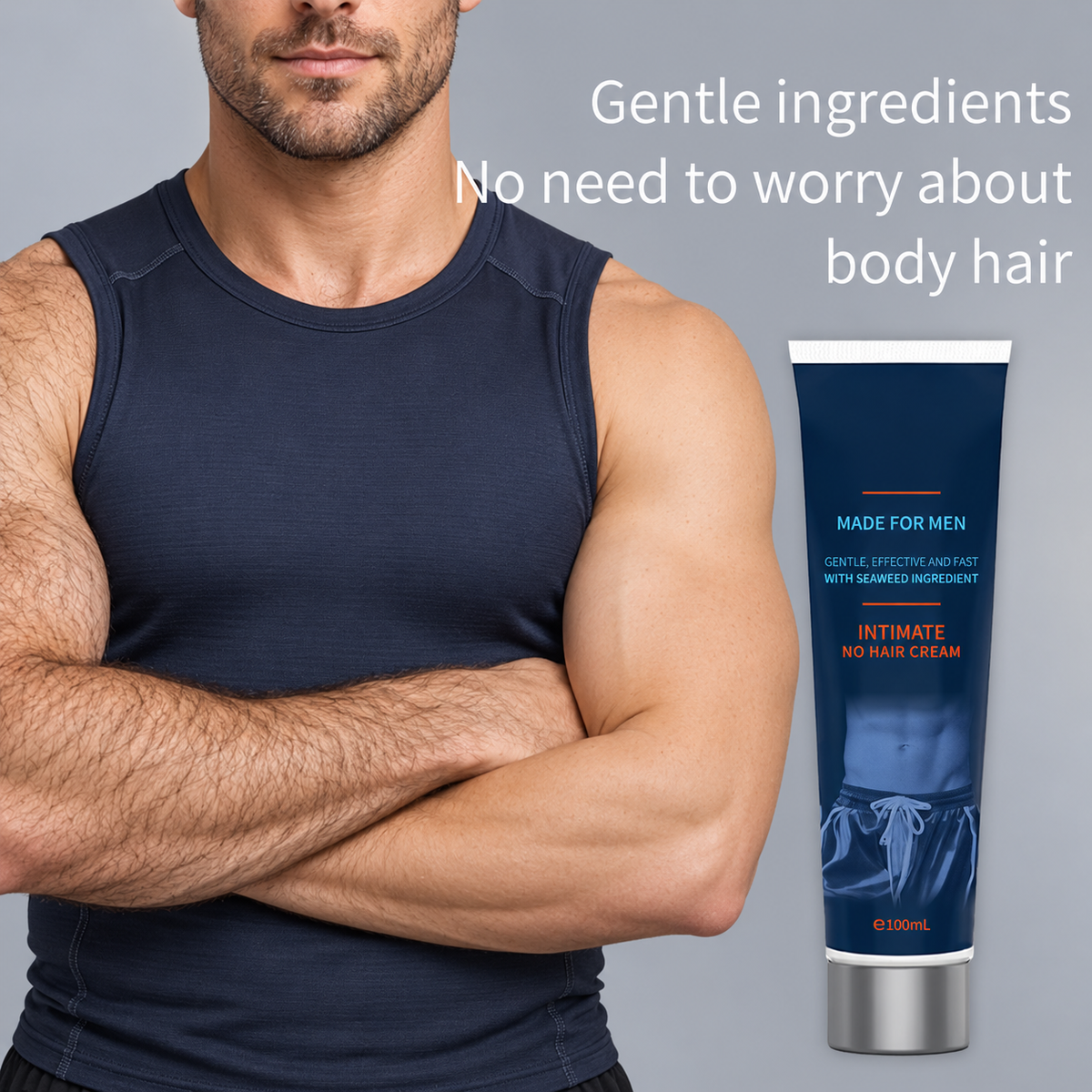 Men’s Smooth Body Hair Removal Cream