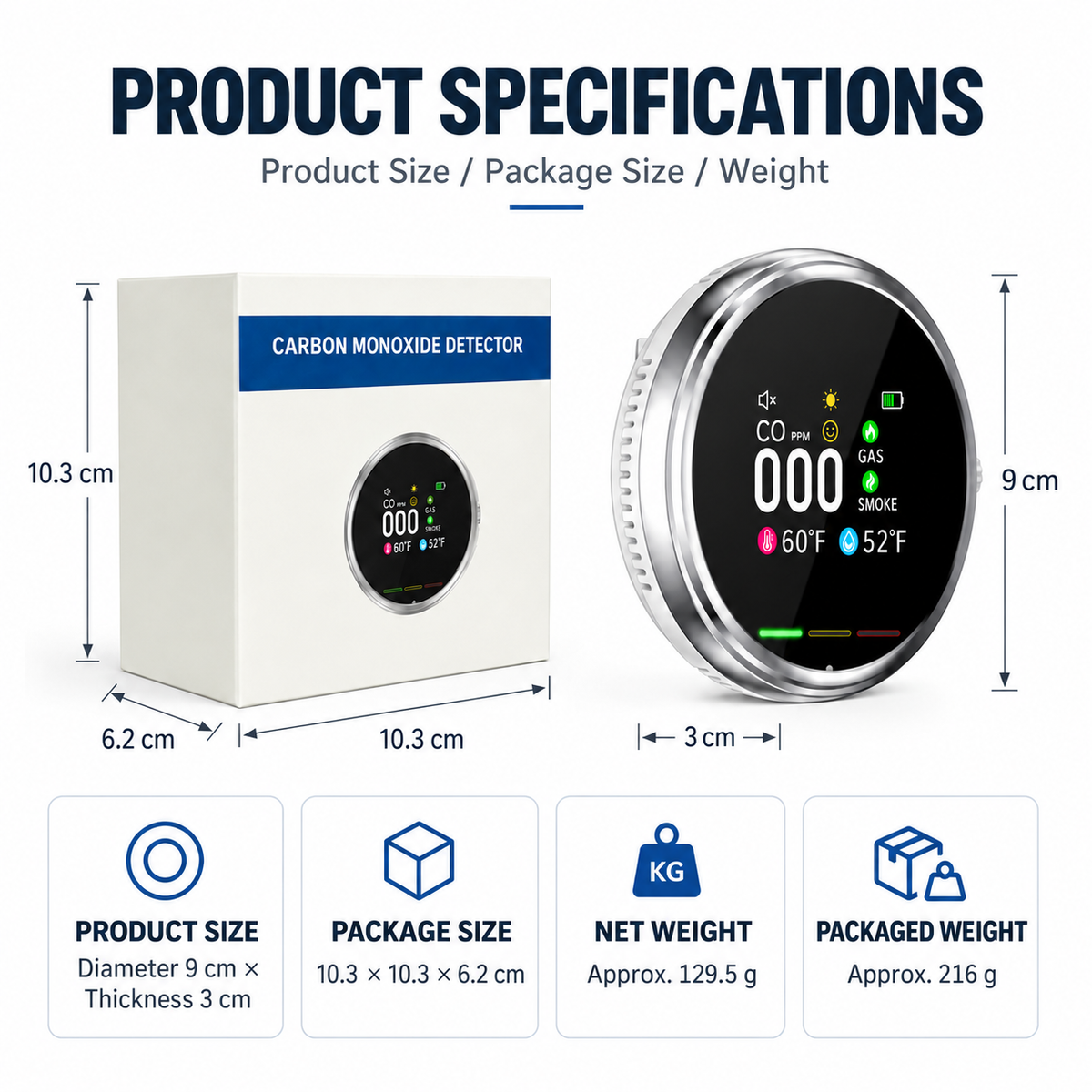 Plug-In Multi-Gas Safety Detector