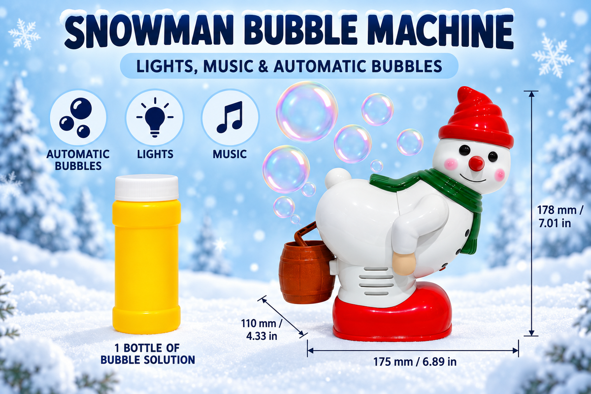 One-Touch Musical Character Bubble Maker