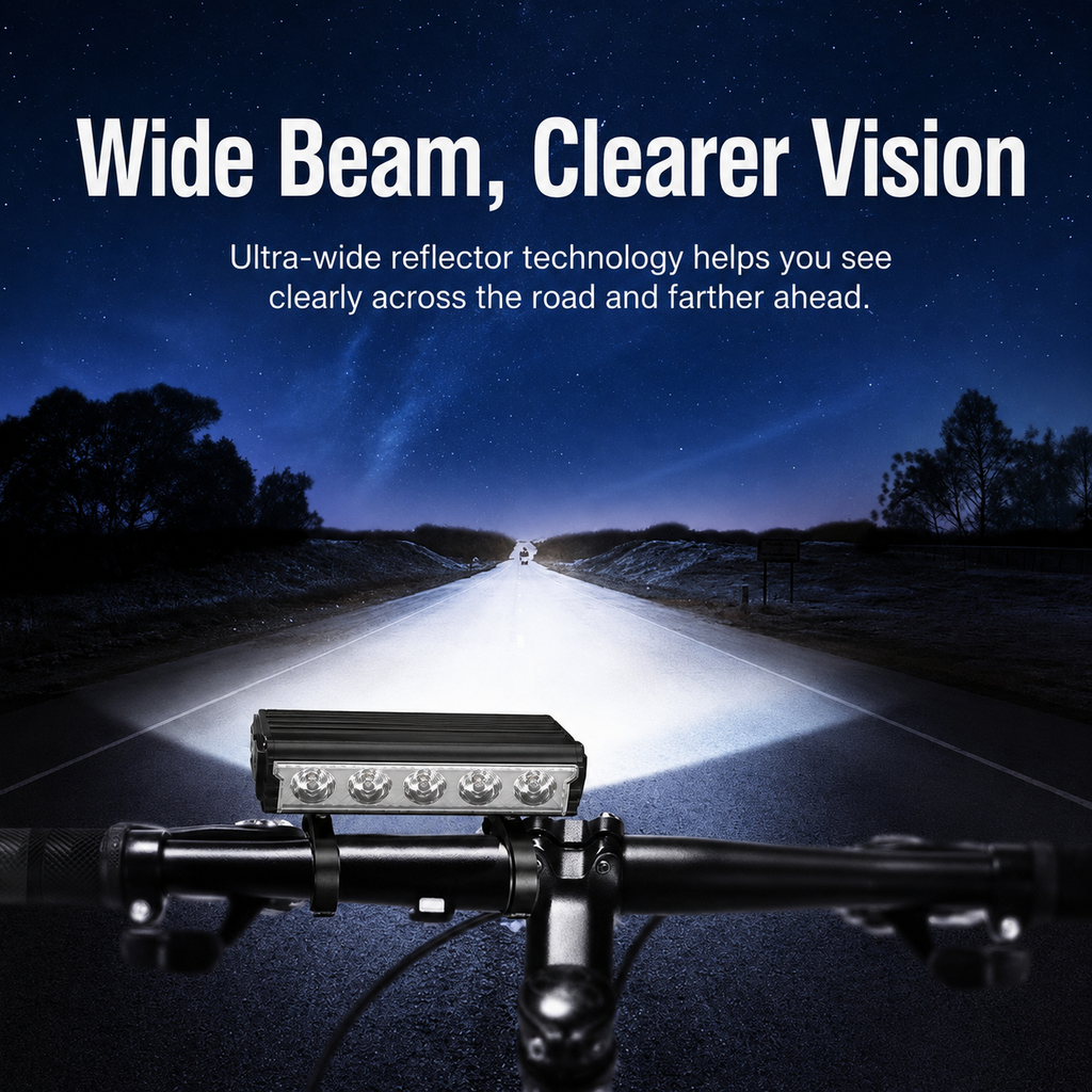 Dual-Beam Bike Headlight