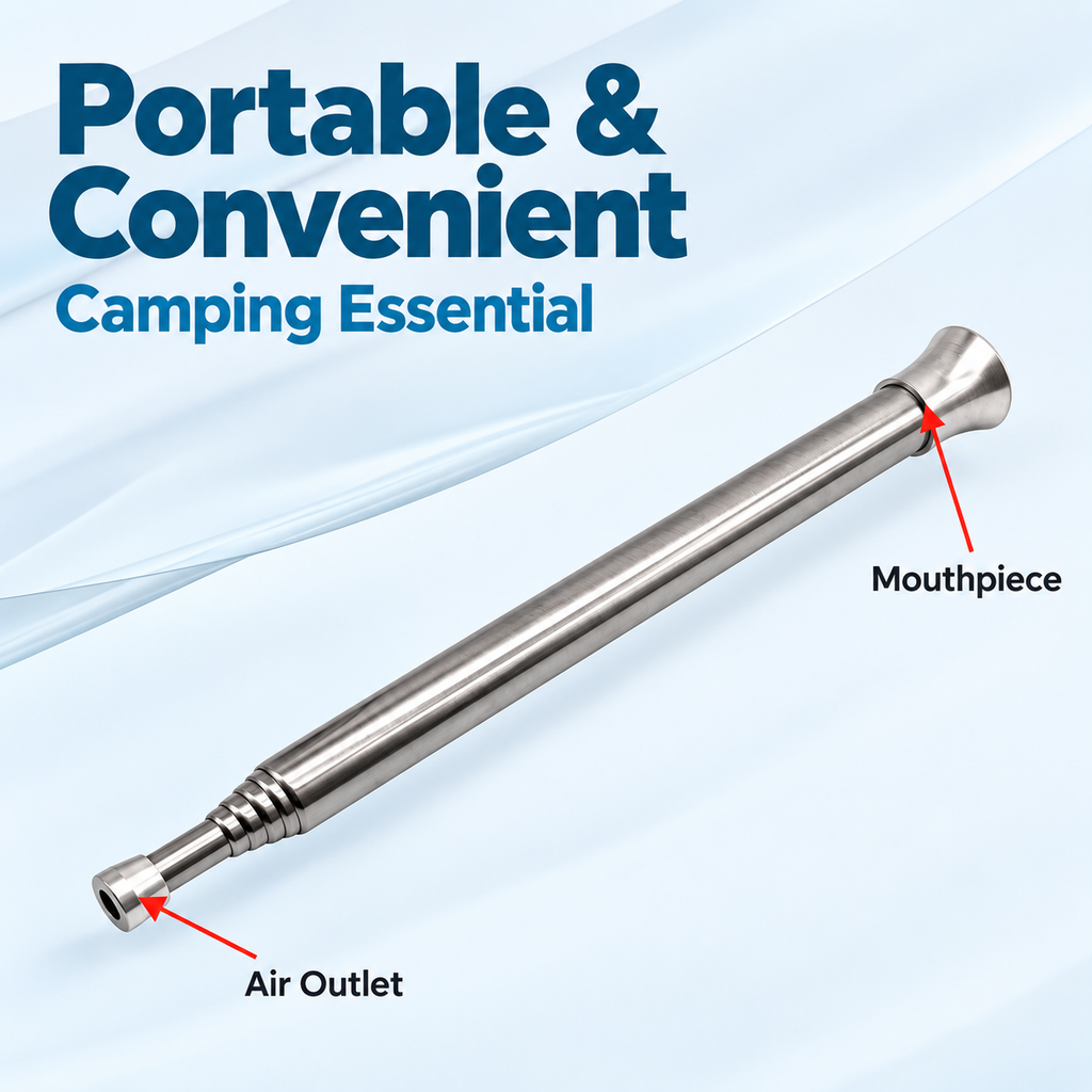 Telescopic Campfire Blow Tube
