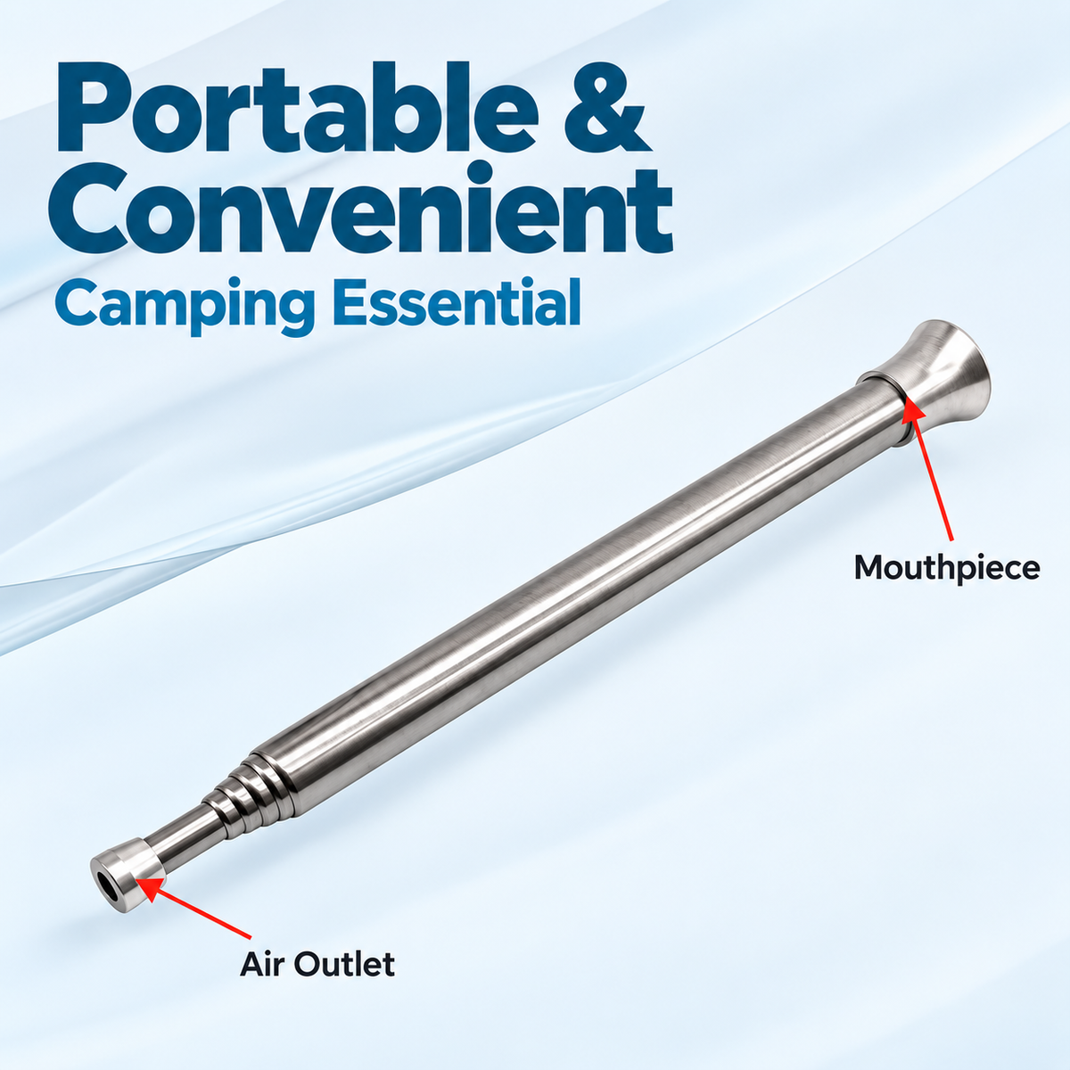 Telescopic Campfire Blow Tube