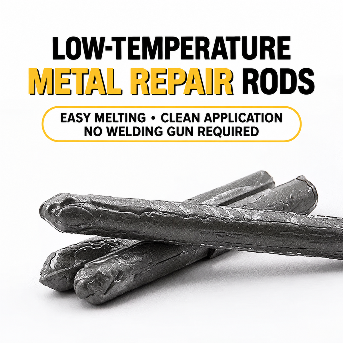 Low-temperature universal repair welding rod
