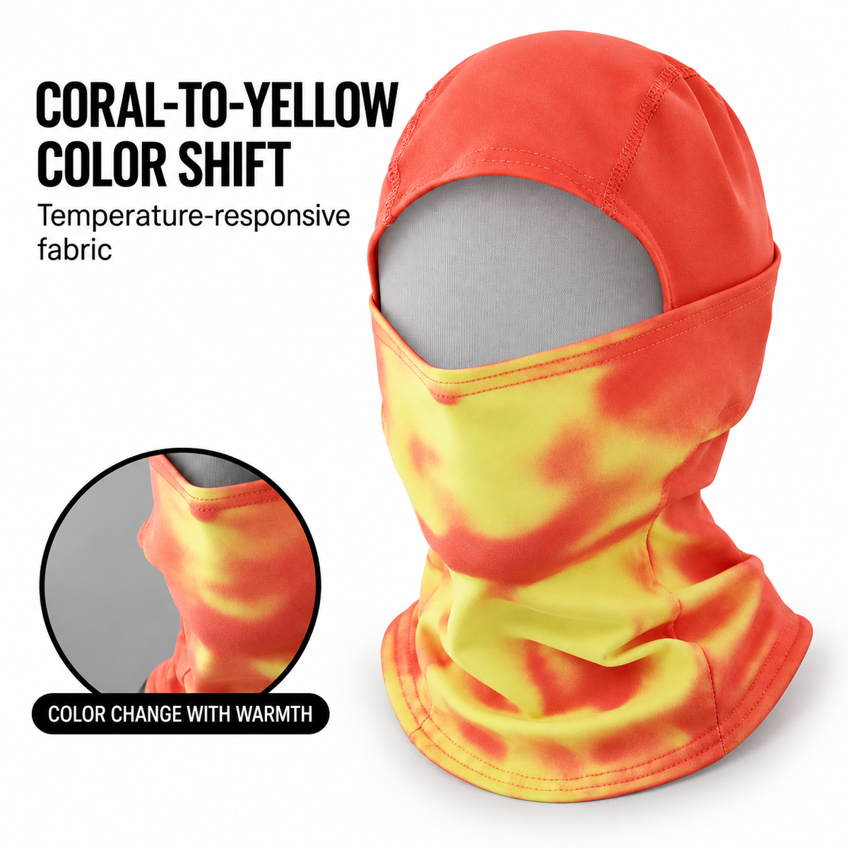Heat-Reactive Color-Shift Balaclava