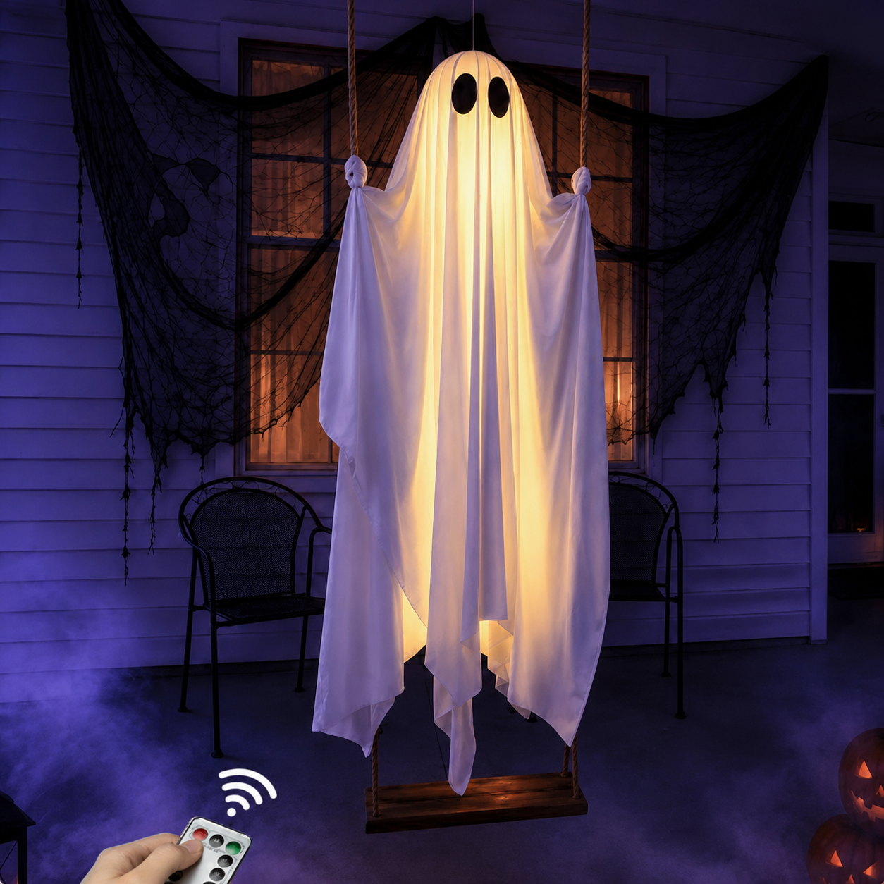Halloween Hanging Ghost Light Decoration