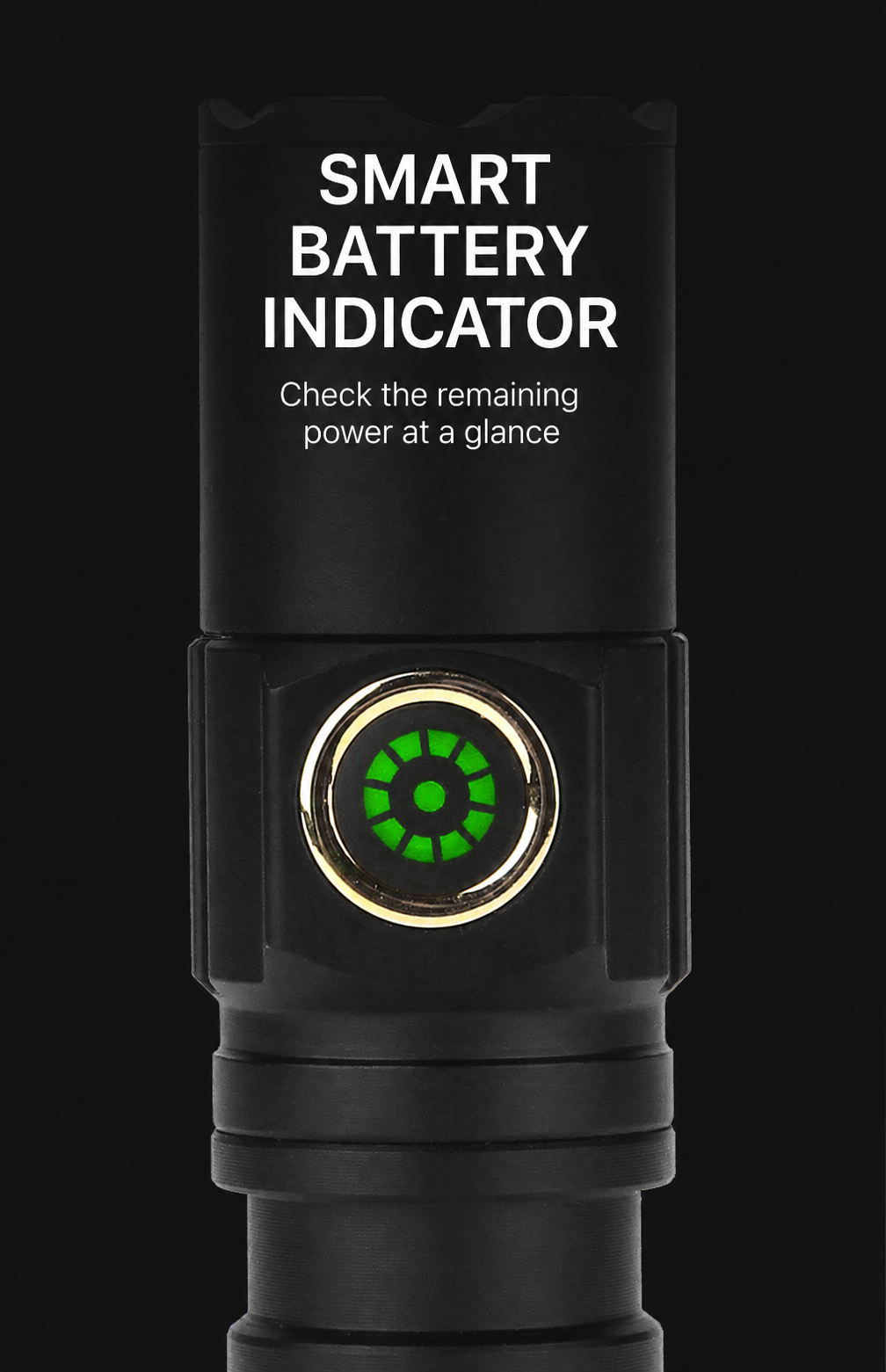 Compact Round-Beam LED Flashlight