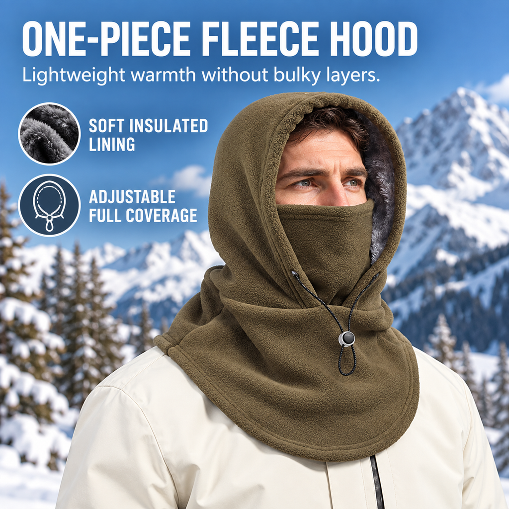 Insulated Fleece Hood & Neck Gaiter