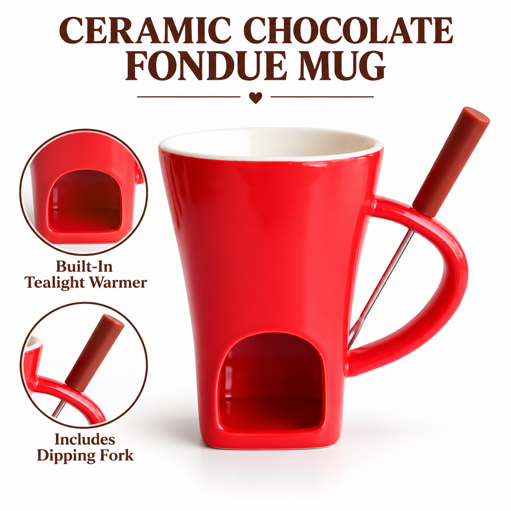 Ceramic Chocolate Fondue Mug