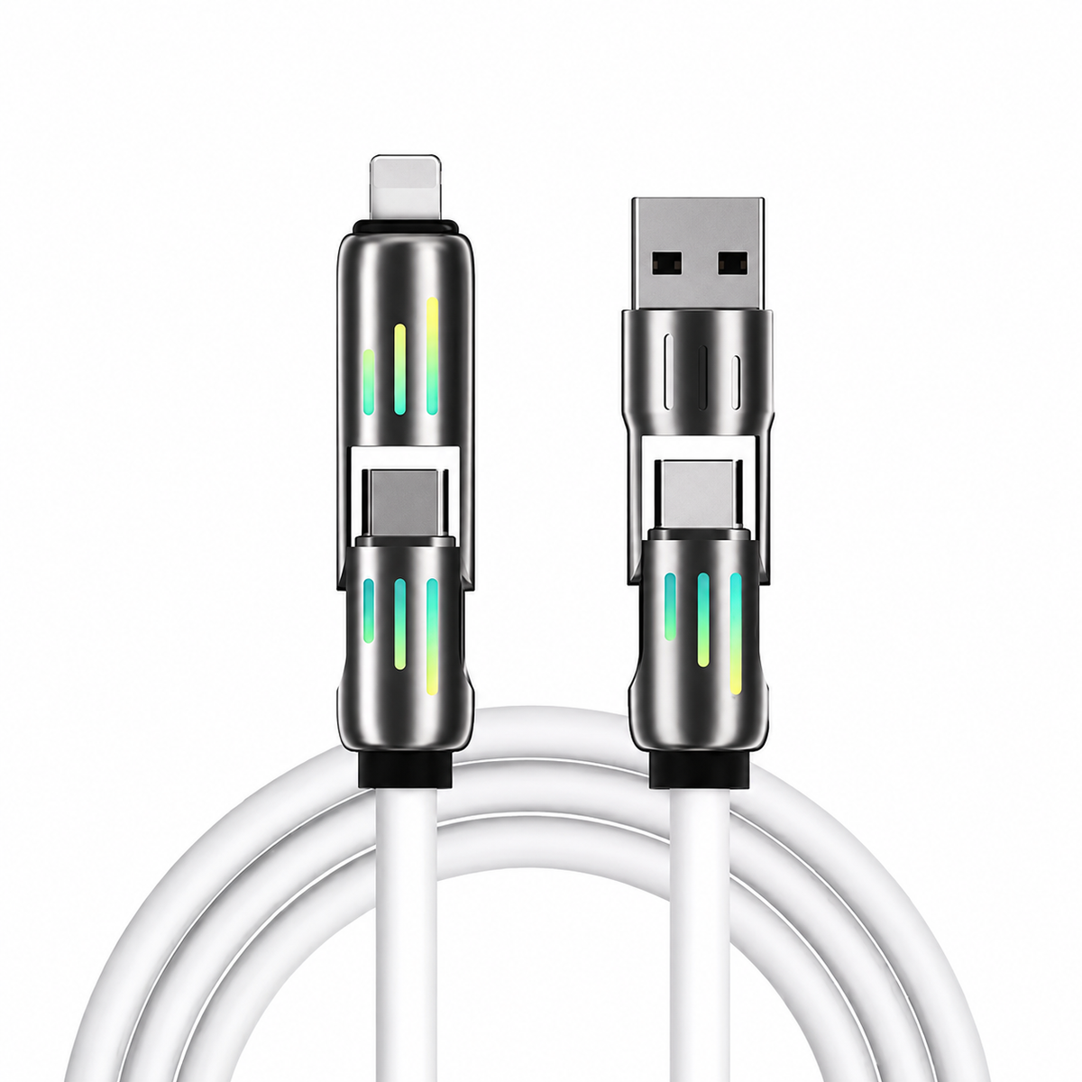 4-in-1 Silicone Charging Cable