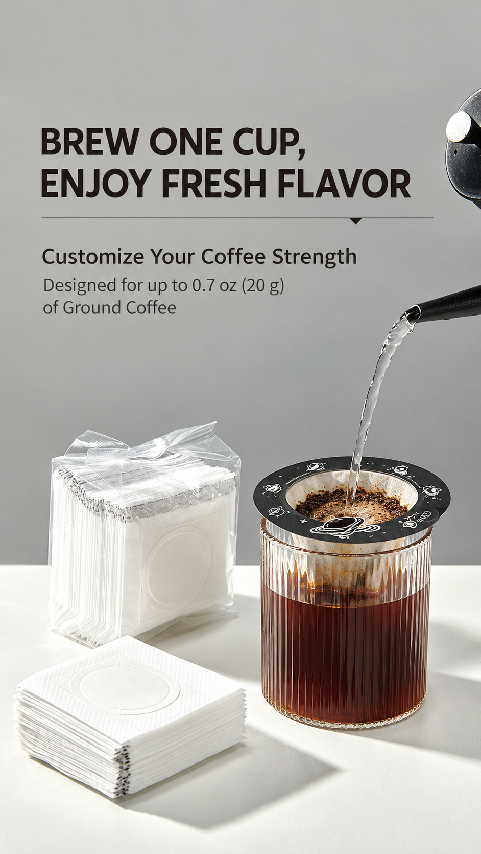 Cup-Top Pour-Over Coffee Filters