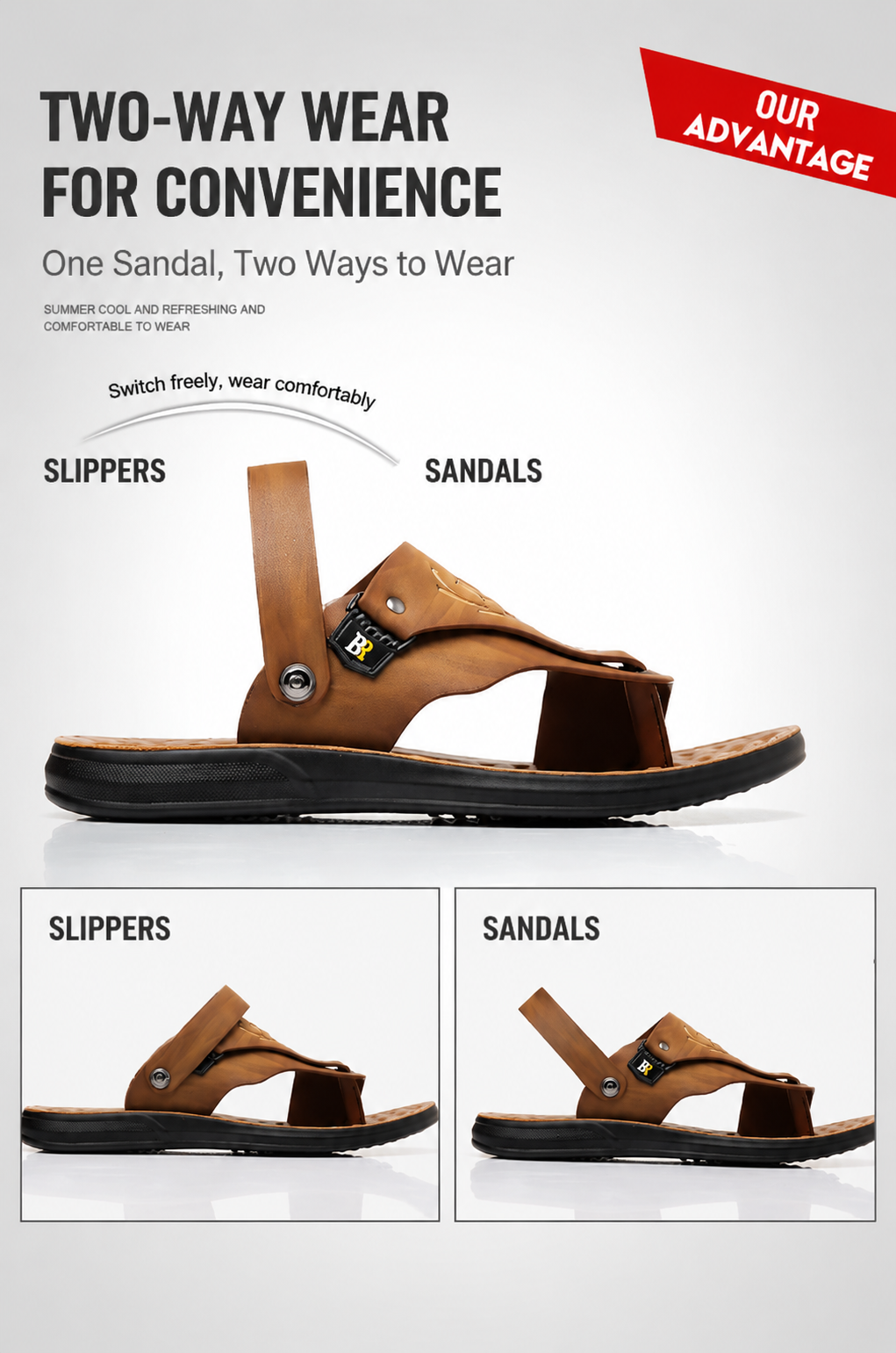 Men's Premium Comfort Leather Sandals
