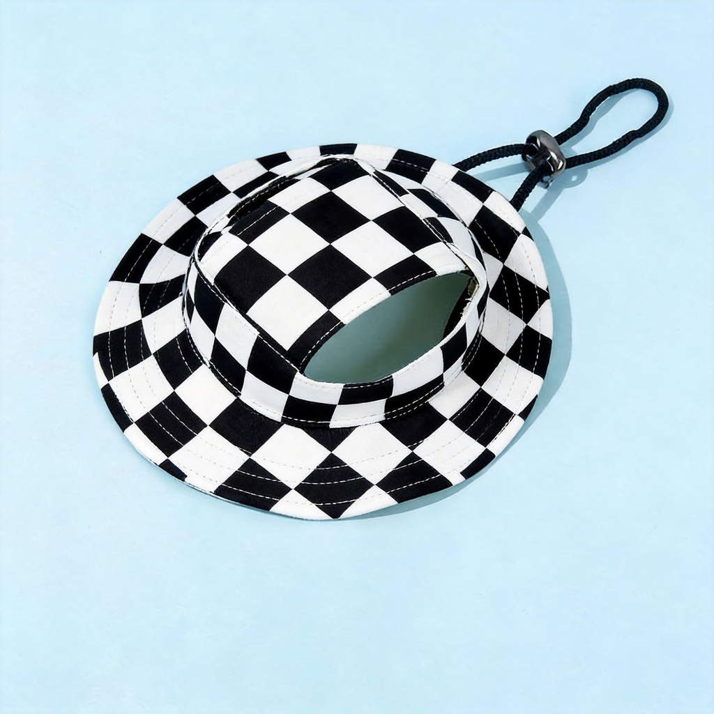 Sun-shielding, non-chafing pet hat