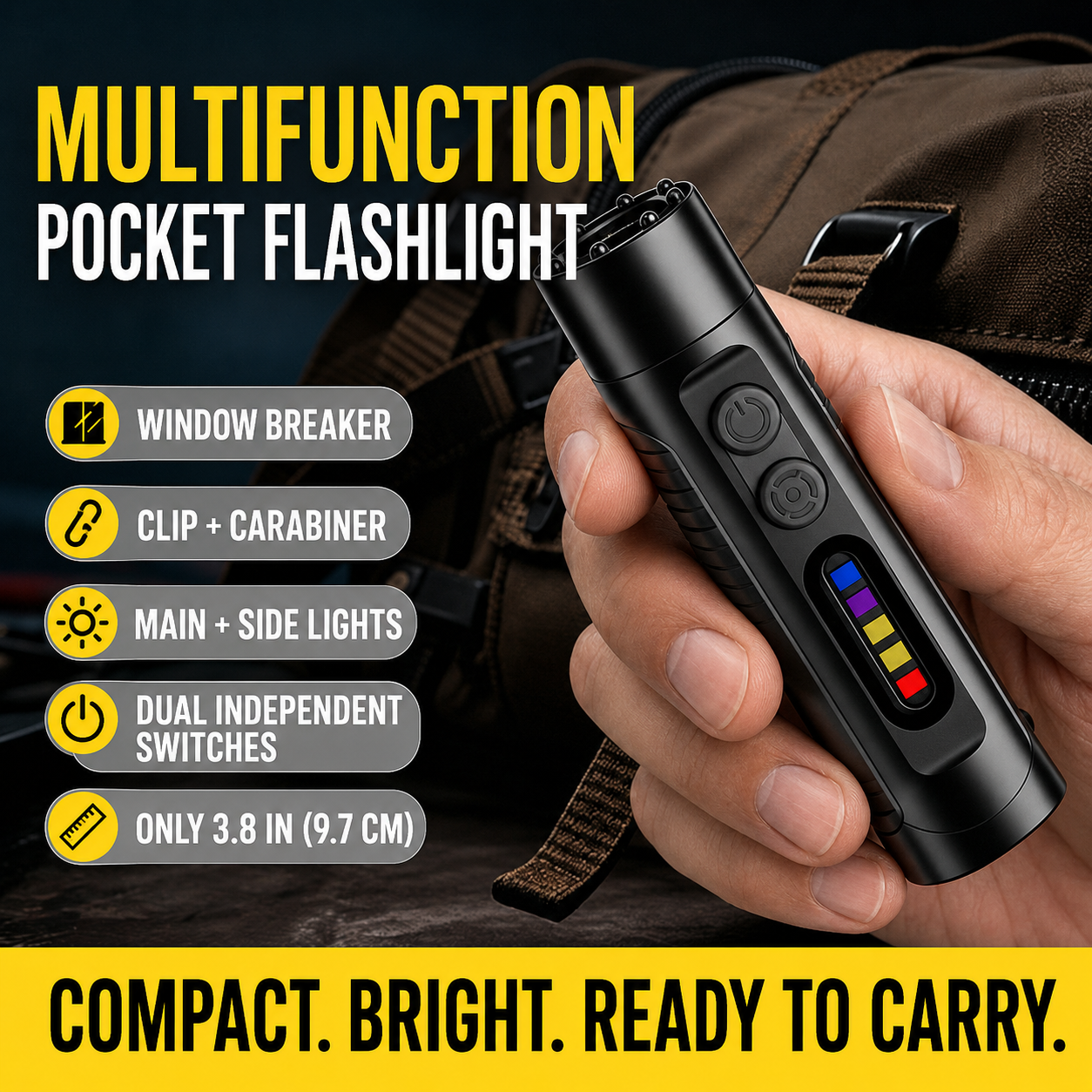 6-in-1 Multifunction Pocket Flashlight