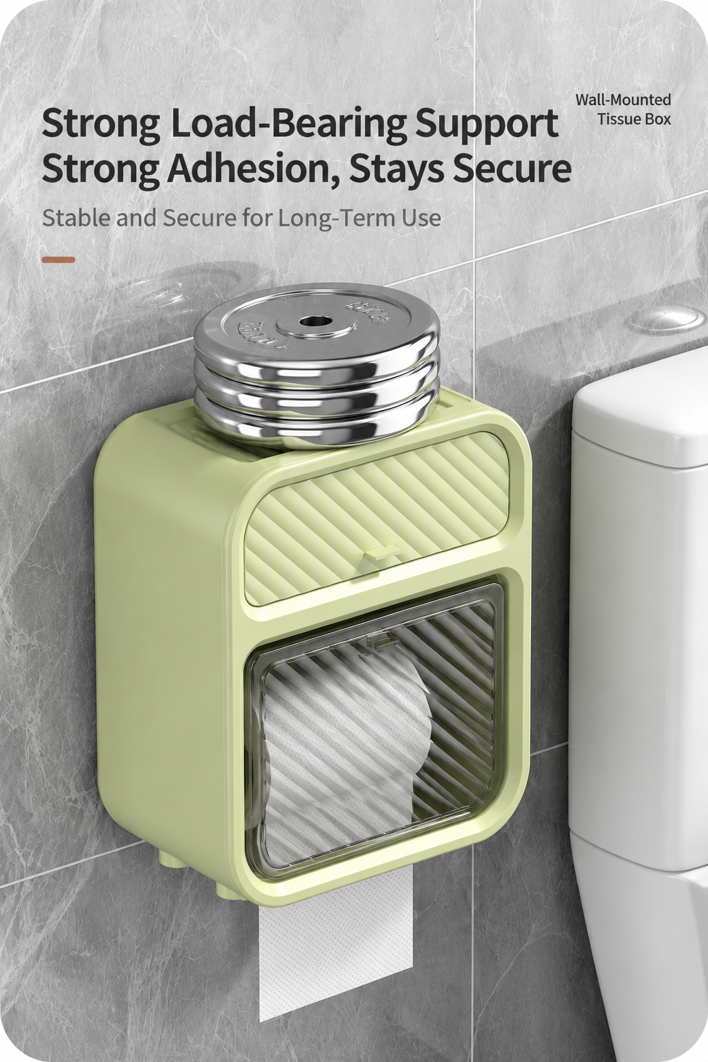 Wall-Mounted Tissue & Storage Organizer