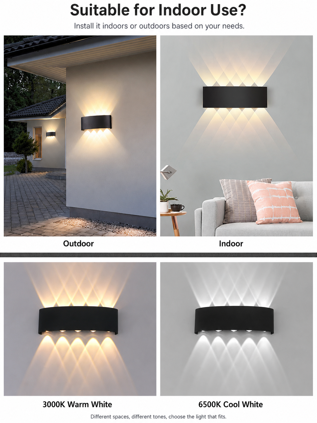 Modern Up & Down LED Wall Light