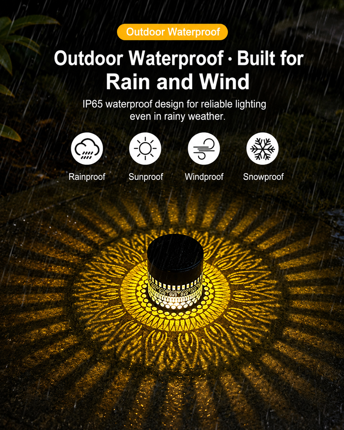 Solar Mandala Wall Light