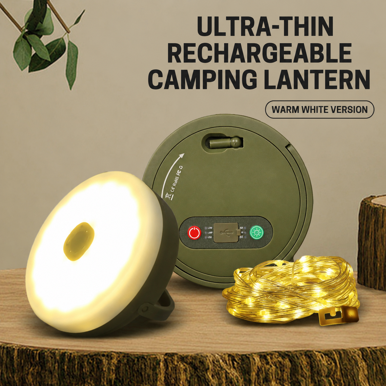 Portable Rechargeable Camping Light String
