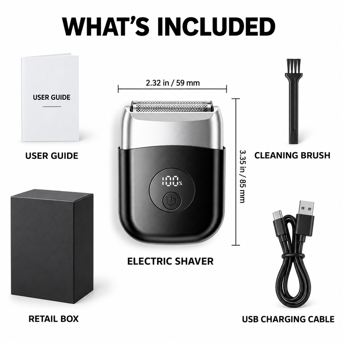 Portable Wet & Dry Foil Shaver