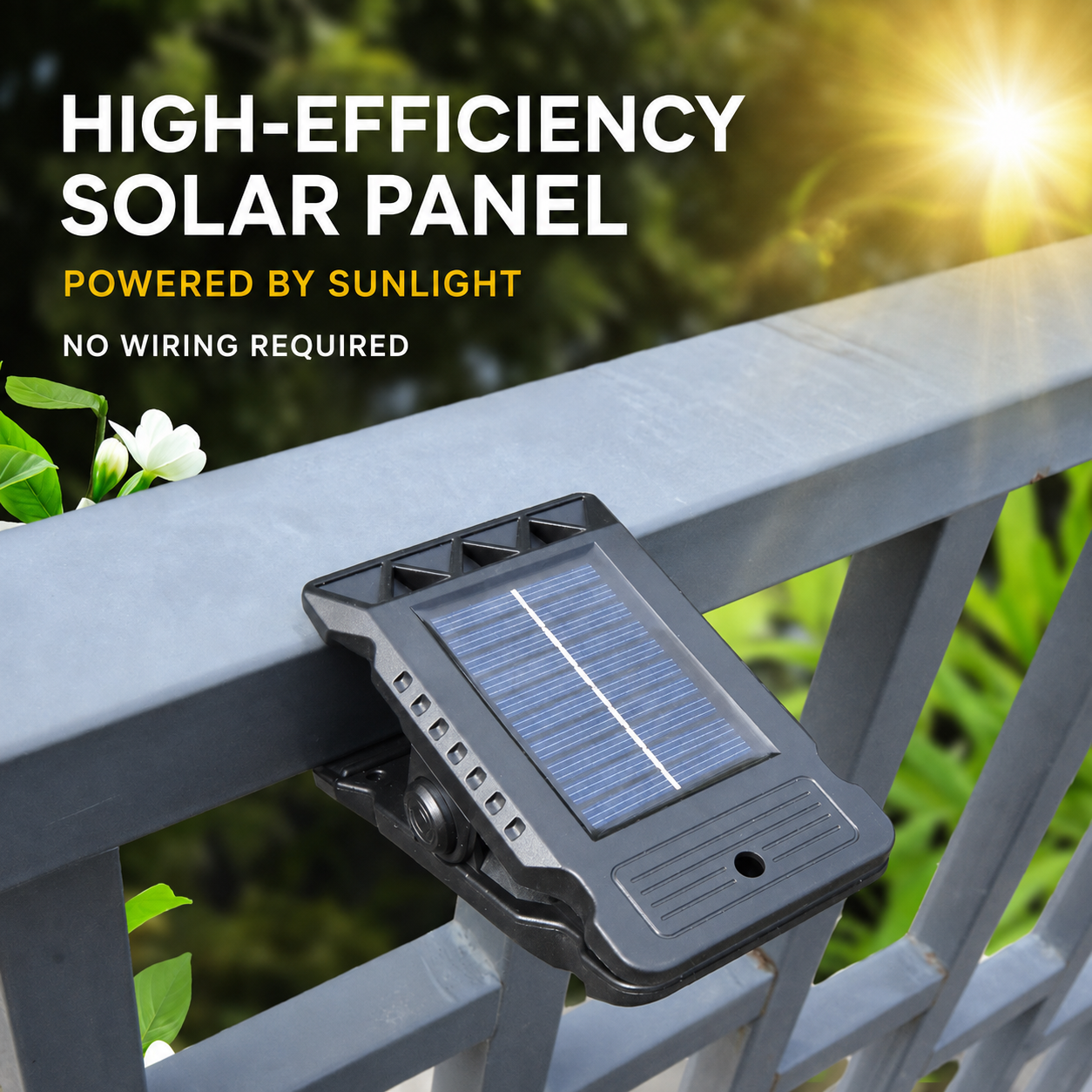 Clip-On Solar Motion Sensor Outdoor Light