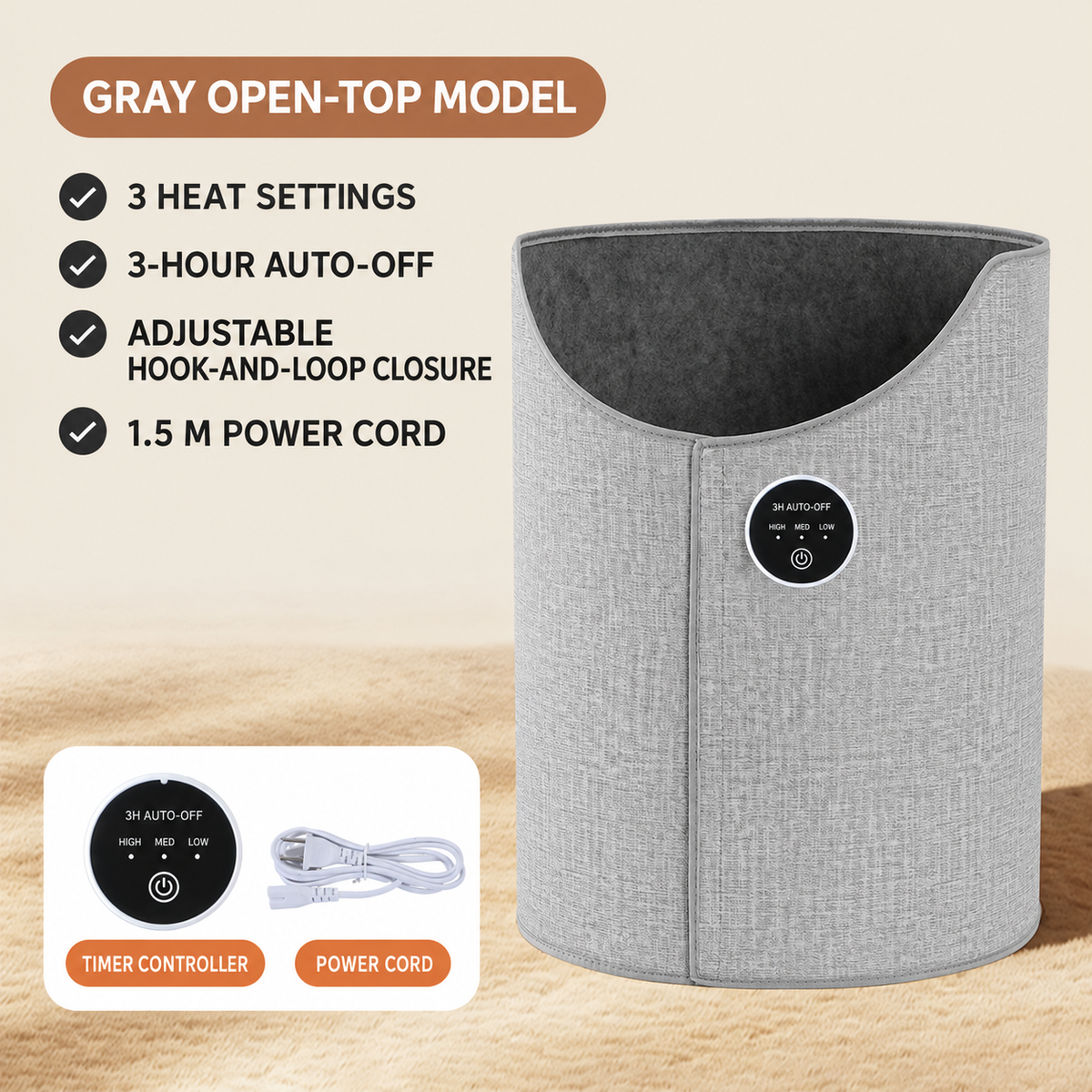 Adjustable Wraparound Electric Heat Sleeve