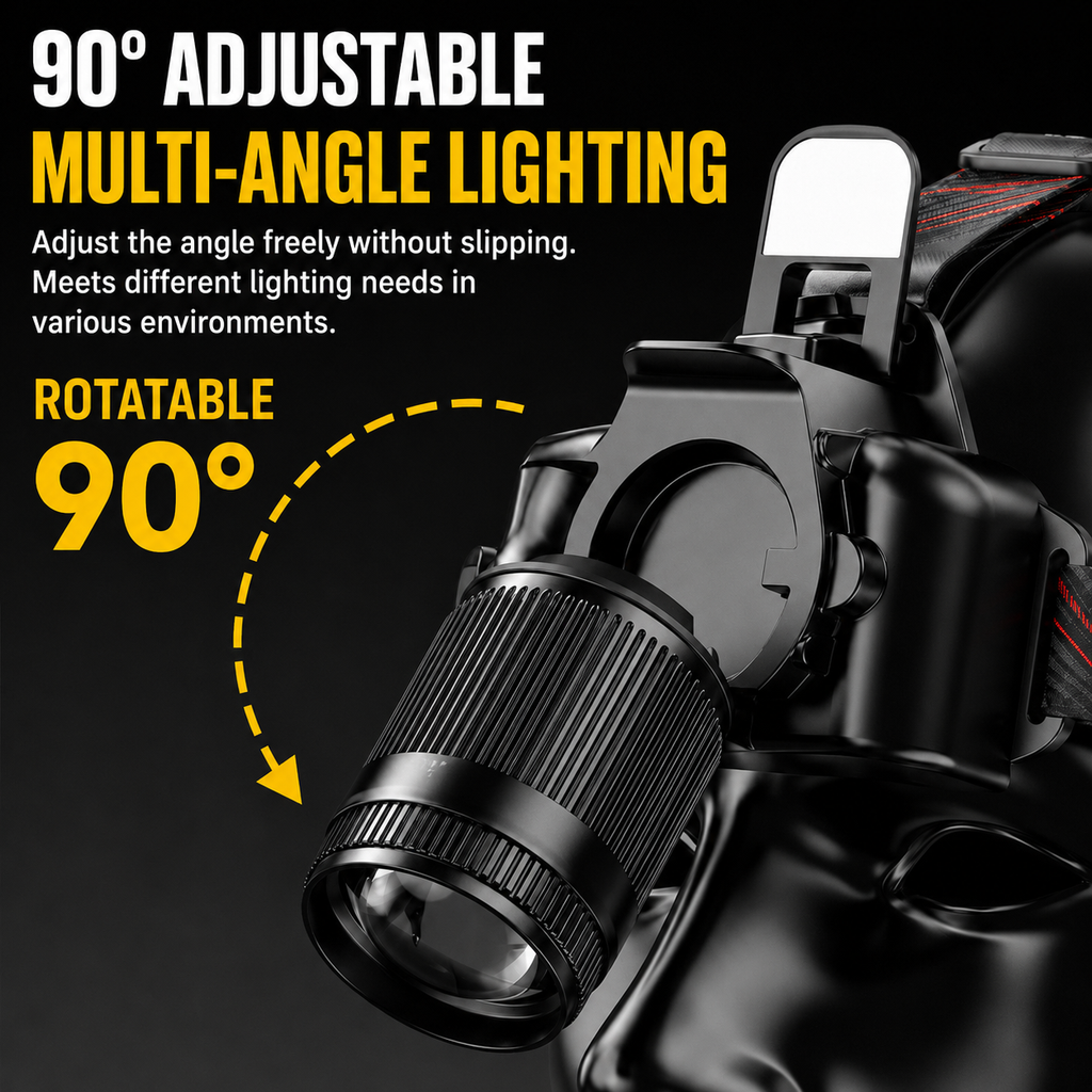 Rechargeable Zoom Sensor Headlamp