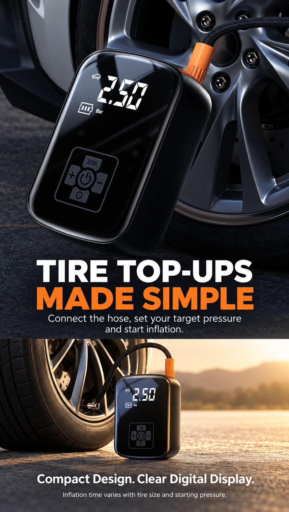 Portable Digital Tire Inflator