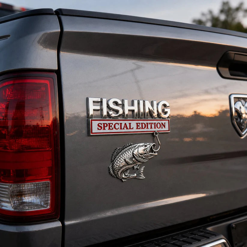 Premium 3D Fishing Badge