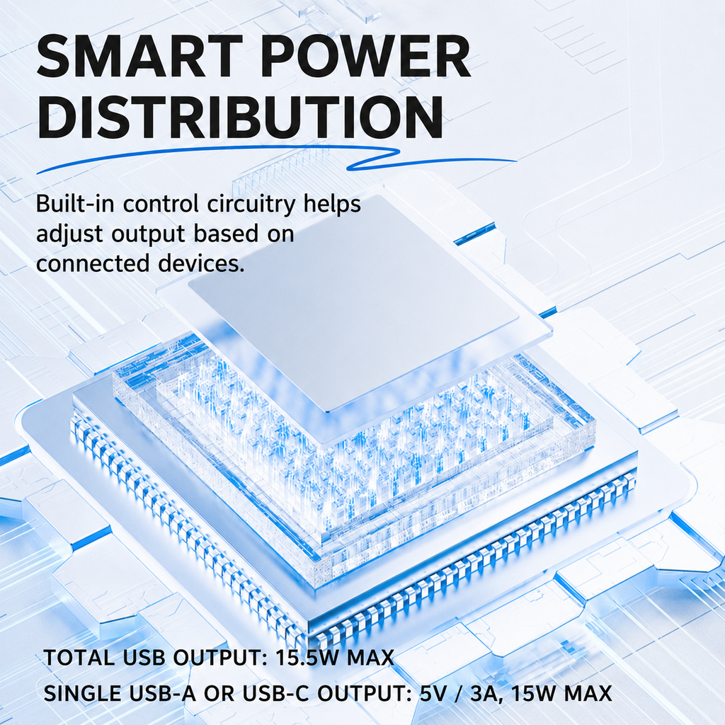 7-in-1 Compact Travel Power Strip