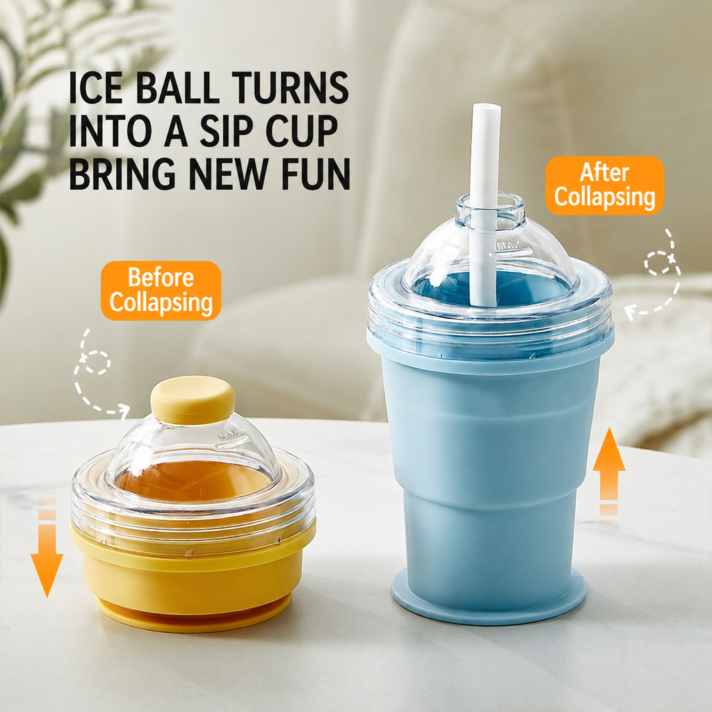Portable Collapsible Ice Ball Maker