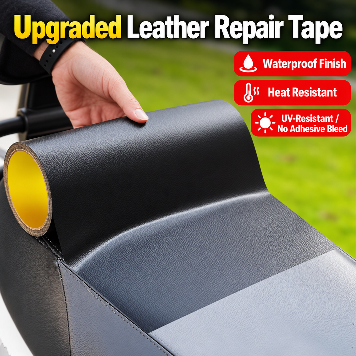 Peel-and-Stick Leather Repair Tape for Furniture