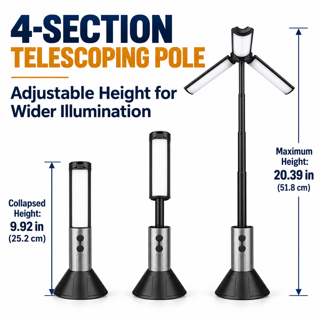 Rechargeable Telescopic Camping Light