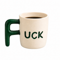 F-Handle Funny Ceramic Coffee Mug