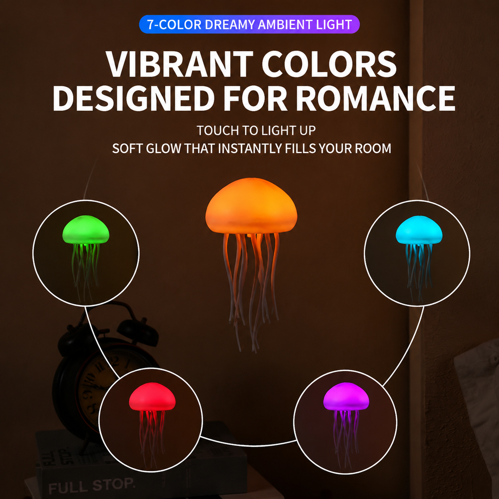 Smart Voice-Controlled Levitating Jellyfish Ambient Light