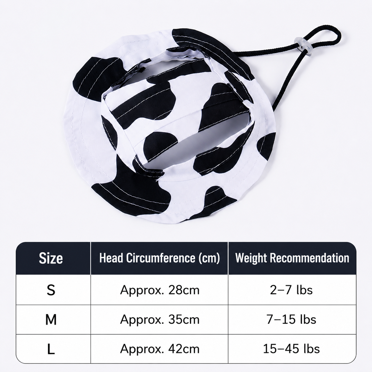 Sun-shielding, non-chafing pet hat