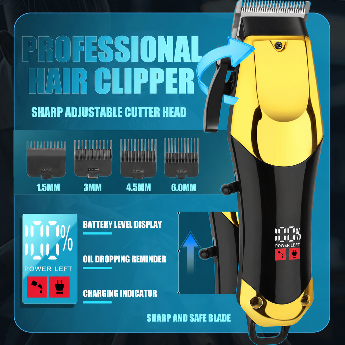 3-Piece Cordless Hair Grooming Kit