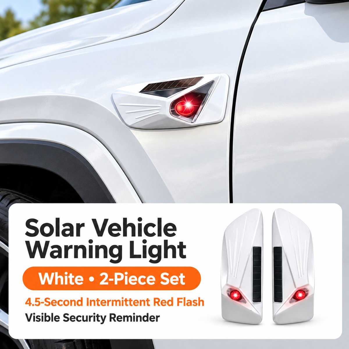 Solar Vehicle Warning Light Set