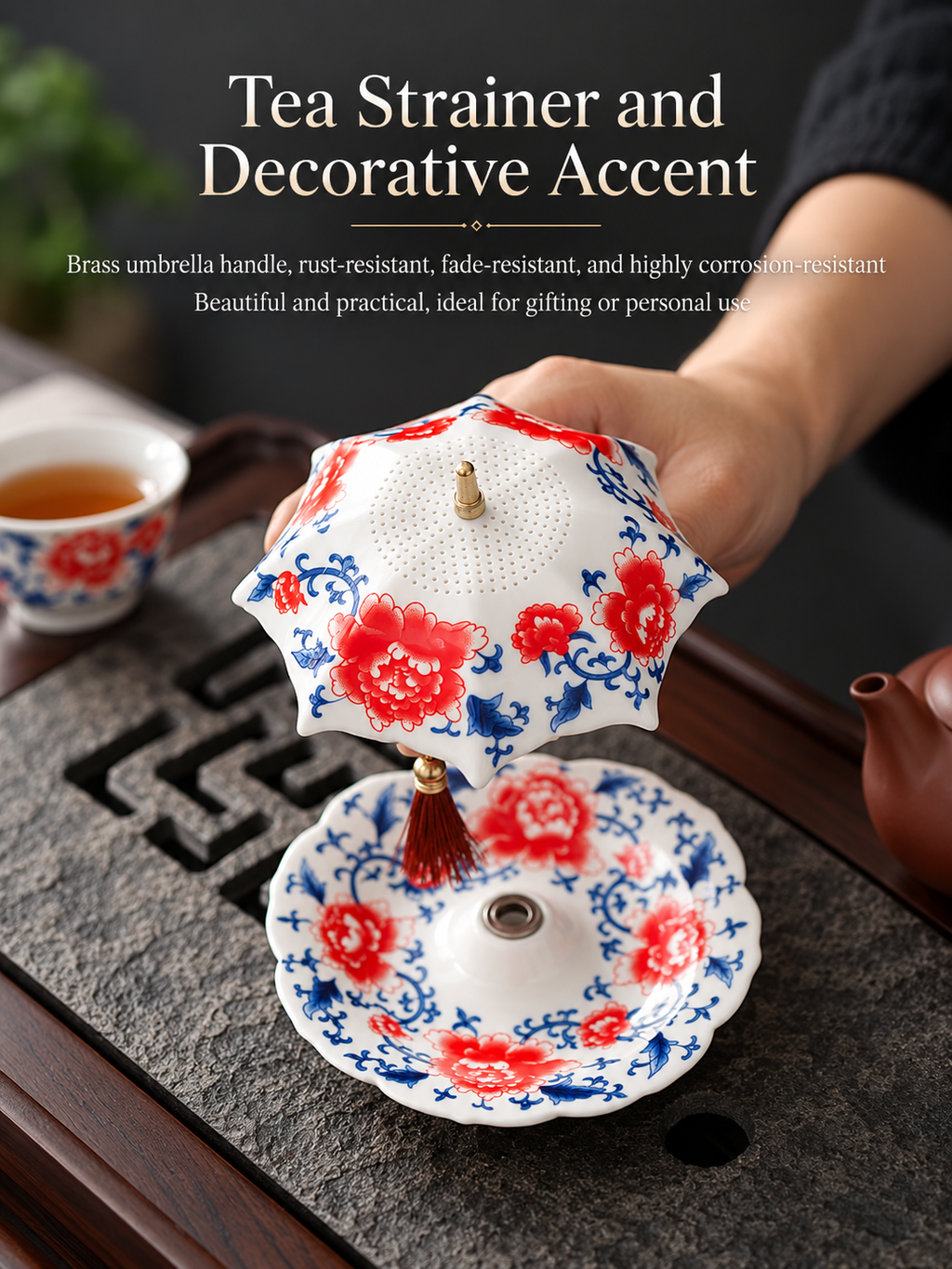Umbrella-Shaped Tea Strainer