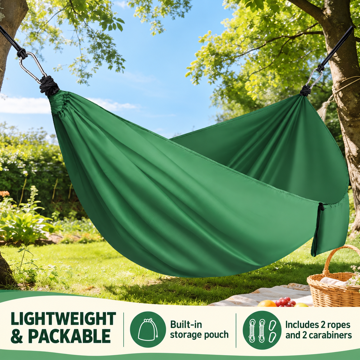Lightweight Portable Camping Hammock