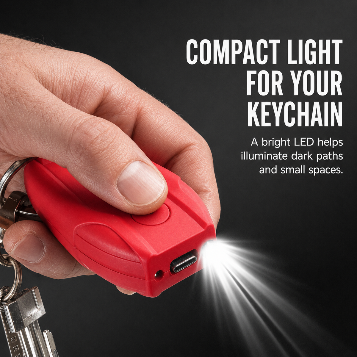 Rechargeable Keychain Light & Pointer
