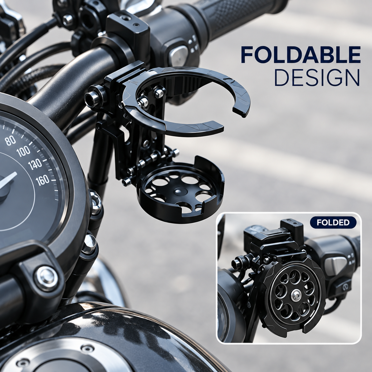 Foldaway Handlebar Drink Holder