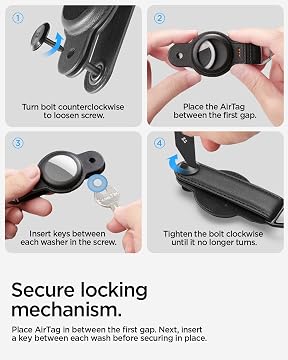 Secure AirTag Key Holder Case