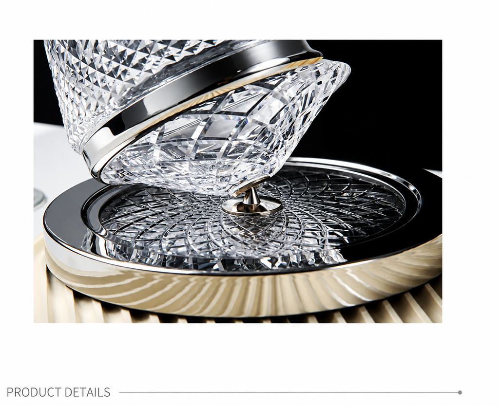 Faceted Swivel Wine Decanter